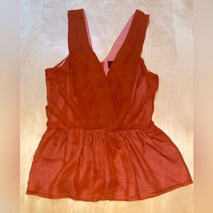 7 For All Mankind Burnt Orange Top